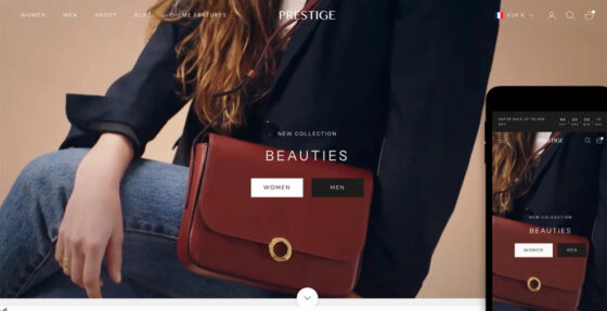 Prestige - Designed for premium, high-end brand appeal