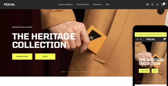 Focal - A bold grid-style theme, perfect for lifestyle and product imagery